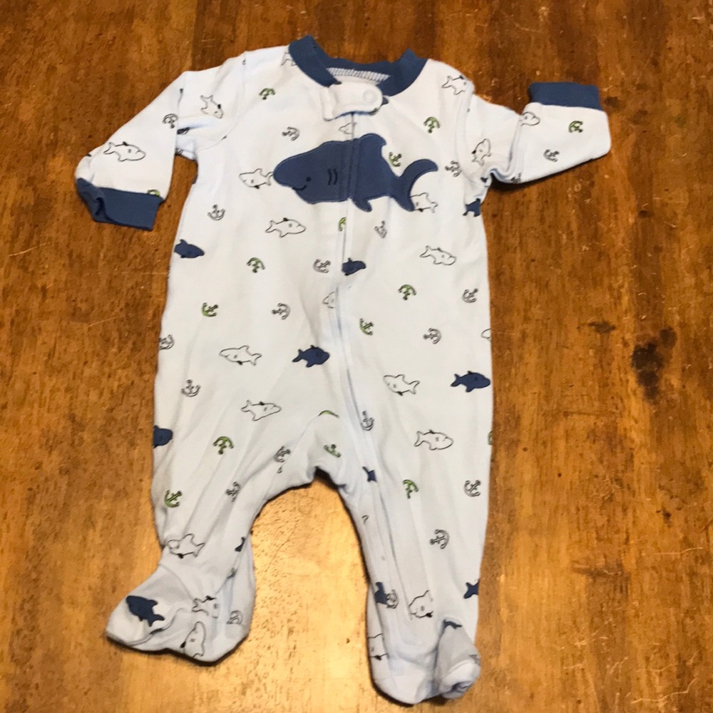 Carter's cotton zip up footed pajamas